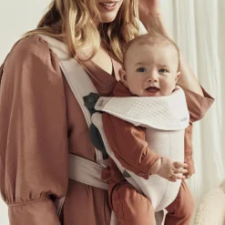 Porte-bébé Mini en jersey 3D beige clair