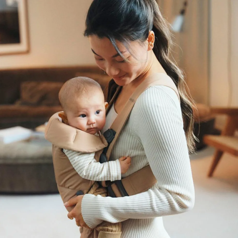 Porte-bébé Mini Tissé beige