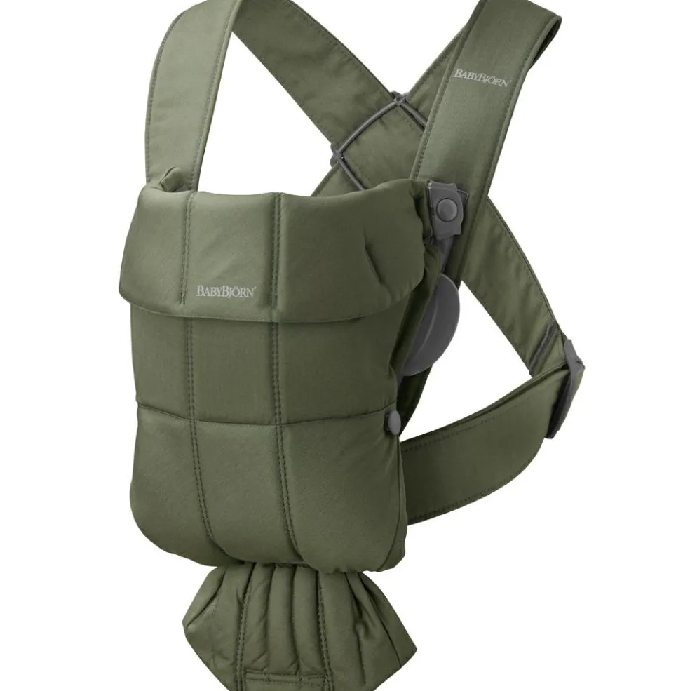 Porte-bébé Mini Tissé vert foncé