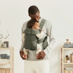 Porte-bébé Mini Tissé vert foncé