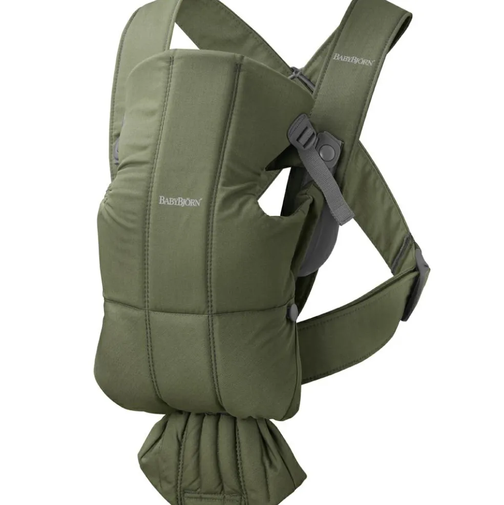 Porte-bébé Mini Tissé vert foncé