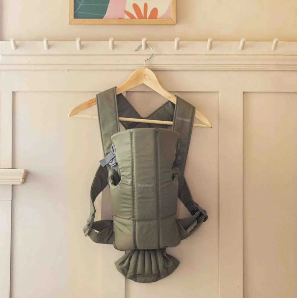 Porte-bébé Mini Tissé vert foncé