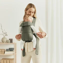 Porte-bébé Mini Tissé vert foncé