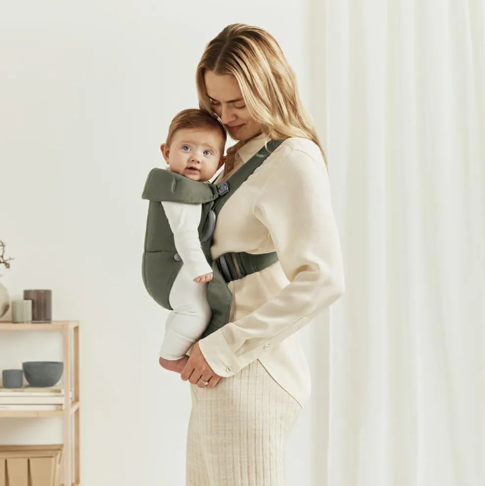 Porte-bébé Mini Tissé vert foncé