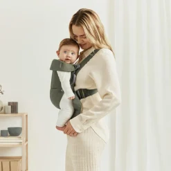 Porte-bébé Mini Tissé vert foncé