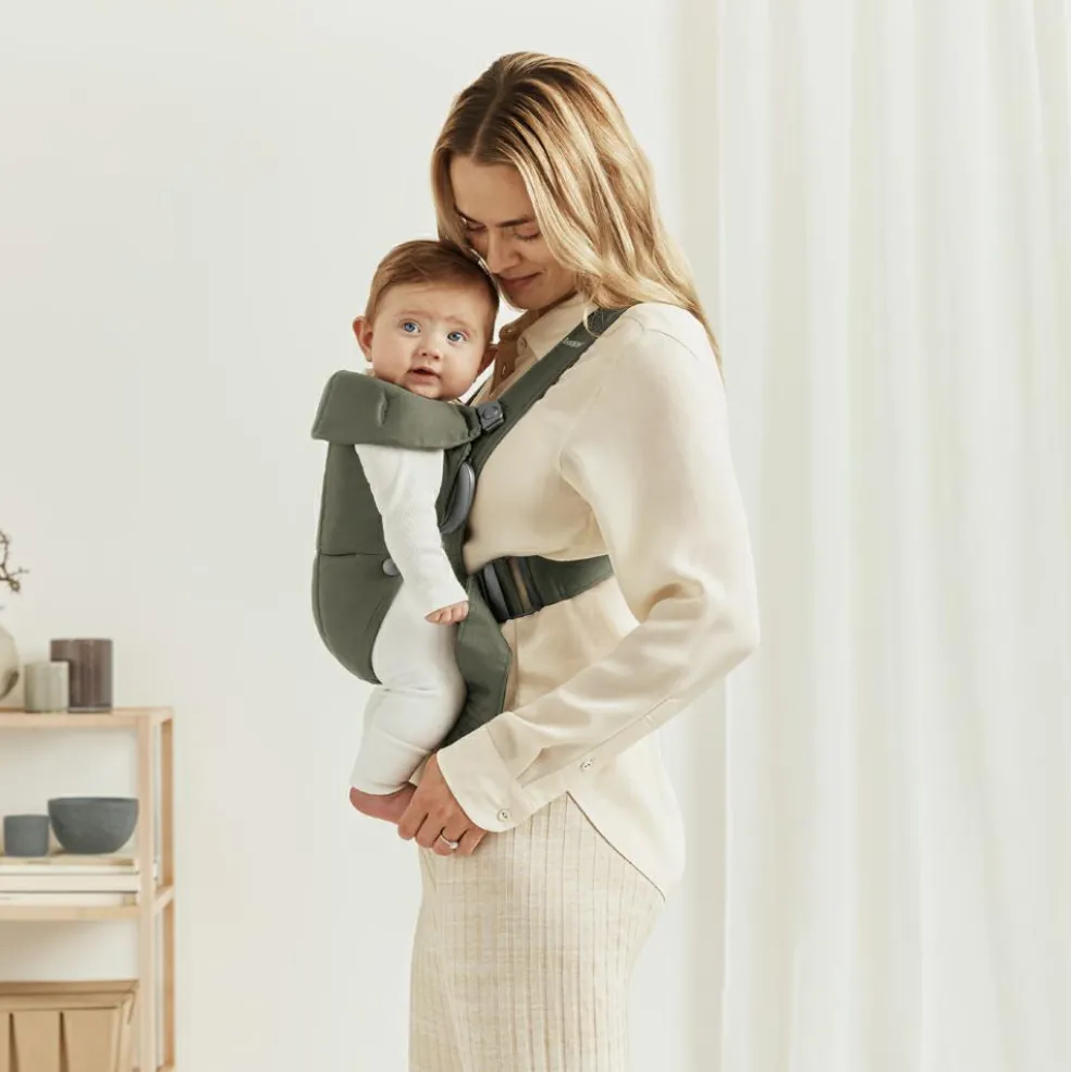 Porte-bébé Mini Tissé vert foncé