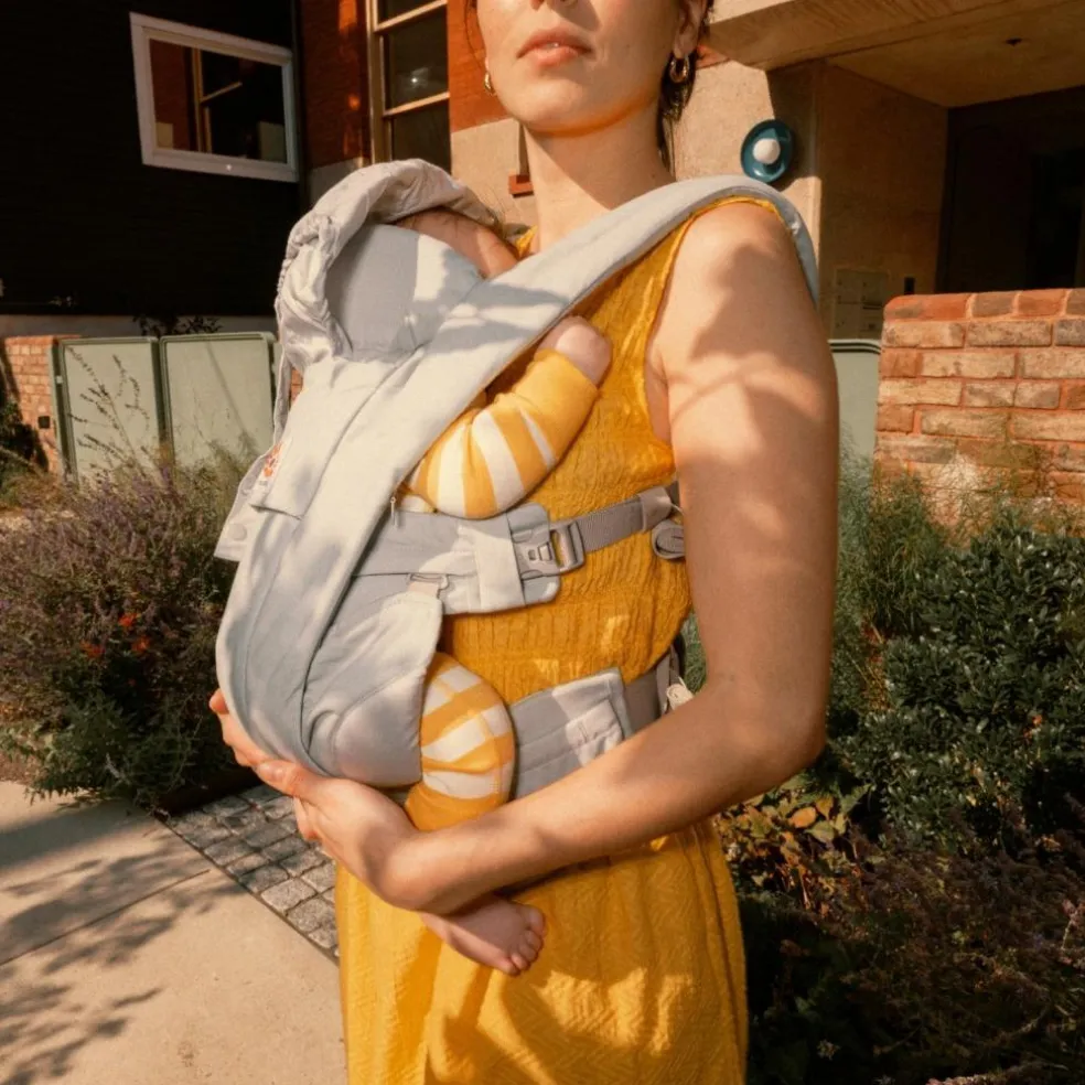 Porte-bébé Omni Deluxe Coton Pearl Grey