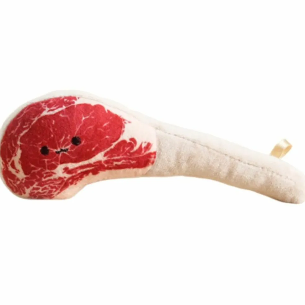 Porte-clé peluche Barbecue Côtelette (8 cm)