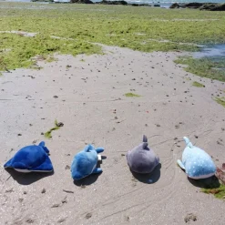 Porte-clé peluche Nemu Nemu Kanaroa la Baleine (13 cm)