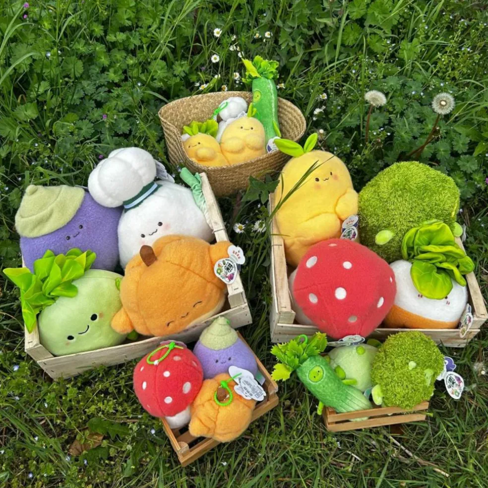 Porte-clé peluche Veggies Champignon (15 cm)