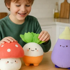 Porte-clé peluche Veggies Radis (15 cm)