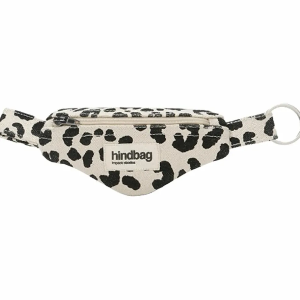 Porte-clés Côme Léopard Ecru