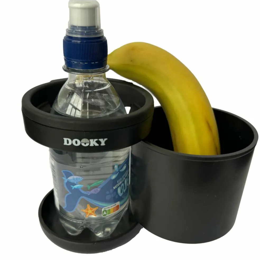 Porte-gobelet et porte-snack pour poussette