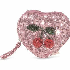 Porte-monnaie à paillettes Mellow rose