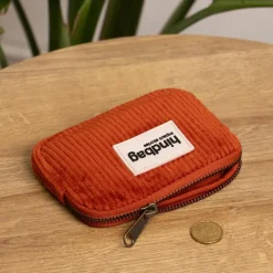 Porte-monnaie Lili Velours Brique