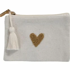 Porte-monnaie Love beige