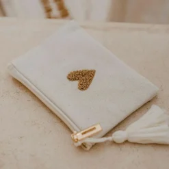 Porte-monnaie Love beige
