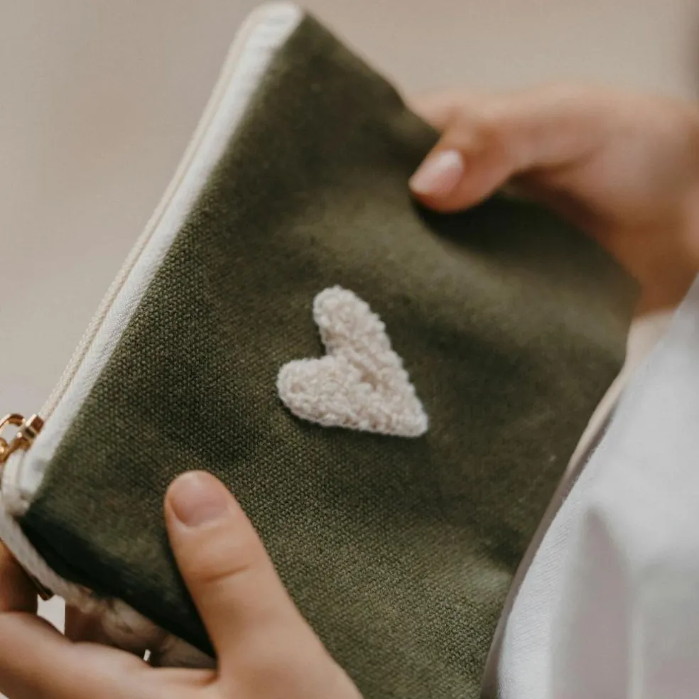 Porte-monnaie Love vert