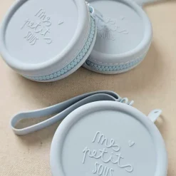 Porte-monnaie silicone bleu