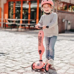Porteur évolutif en trottinette Highwaykick 1 Peach