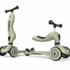Porteur évolutif en trottinette Highwaykick 1 Olive