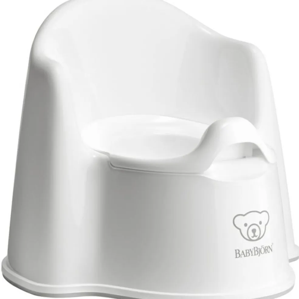 Pot bébé fauteuil blanc et gris