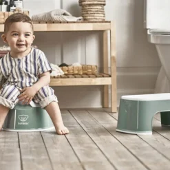 Pot bébé Smart vert profond et blanc