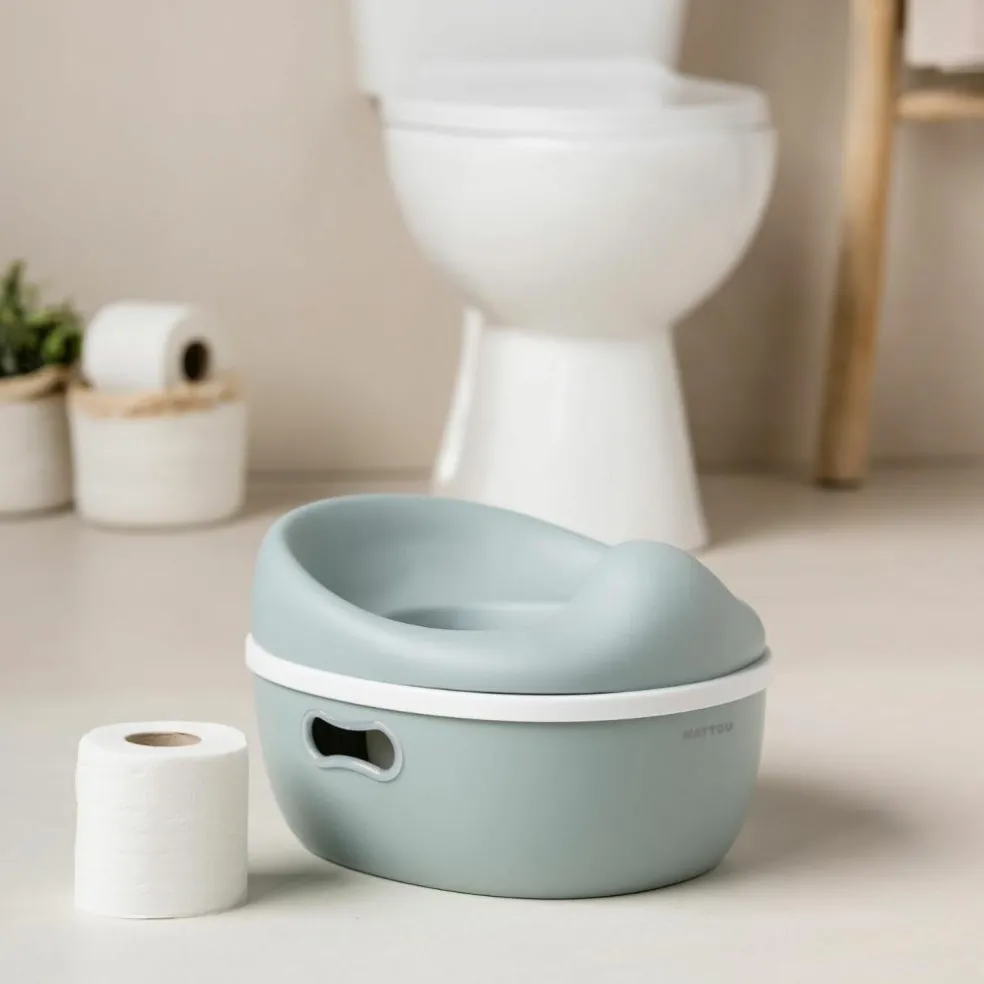 Pot d'apprentissage Potty 3 en 1 Vert Sauge