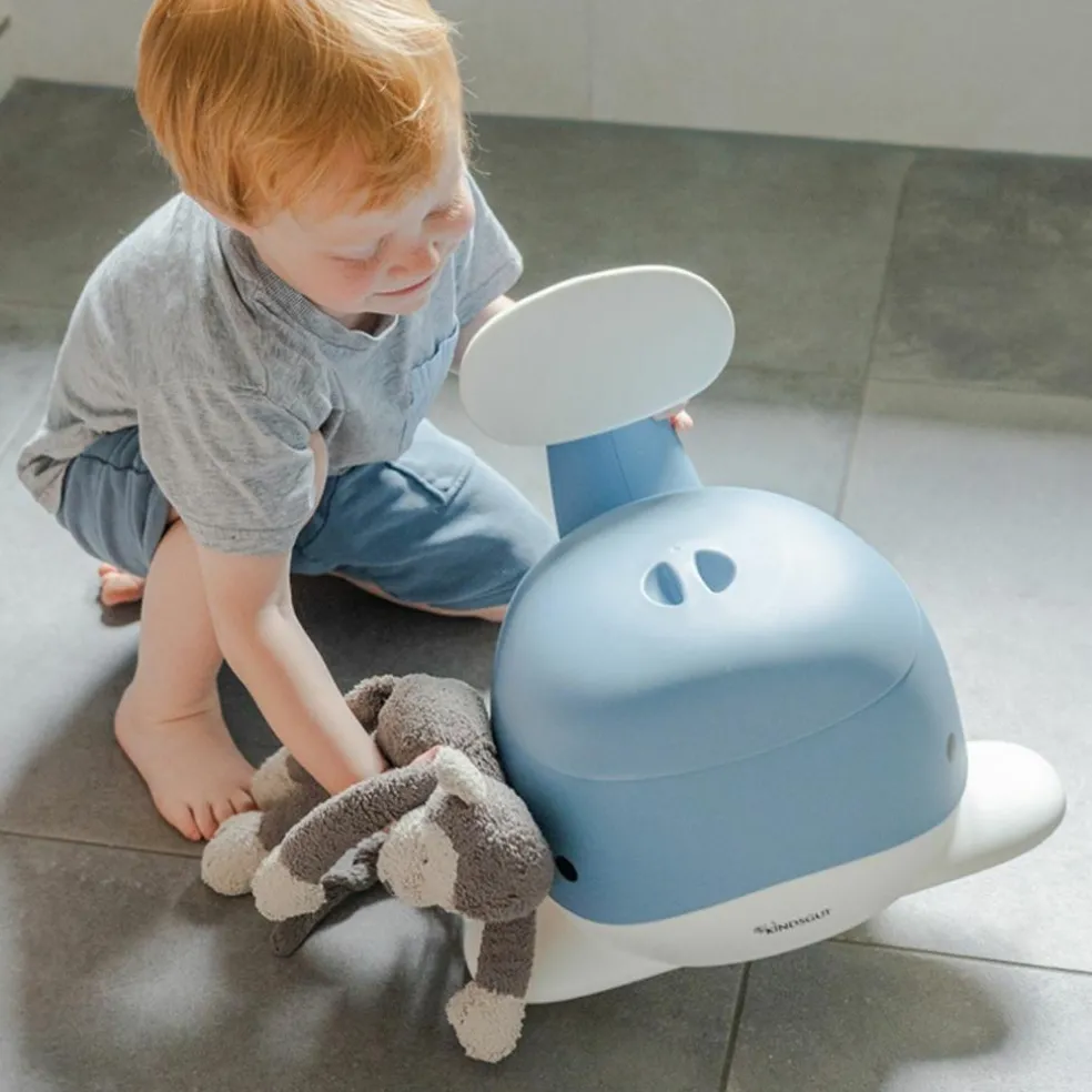 Pot pour bébé Baleine Bleu pigeon