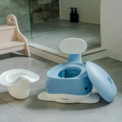 Pot pour bébé Baleine Bleu pigeon