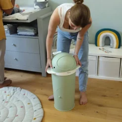 Poubelle à couches Baleine Pistache
