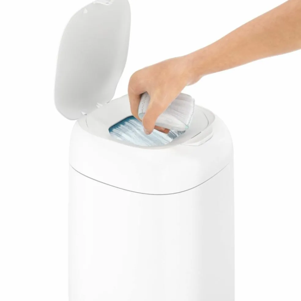 Poubelle à couches Dress up blanc laqué