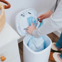 Poubelle à couches Dress up blanc laqué