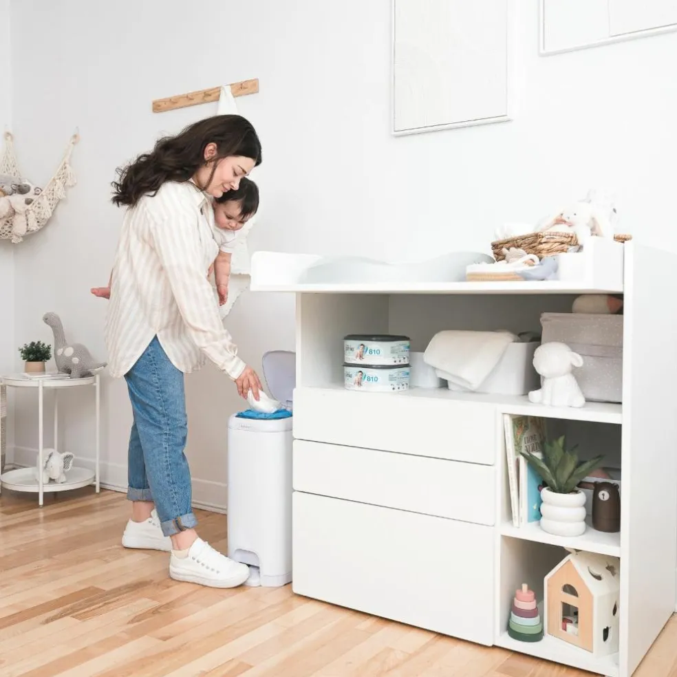 Poubelle à couches Select Blanche