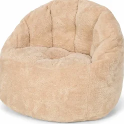 Pouf bouclette Soft Beige