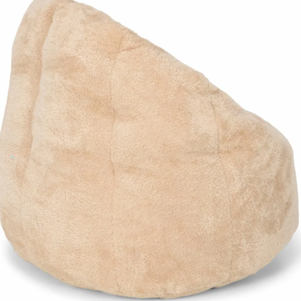 Pouf bouclette Soft Beige