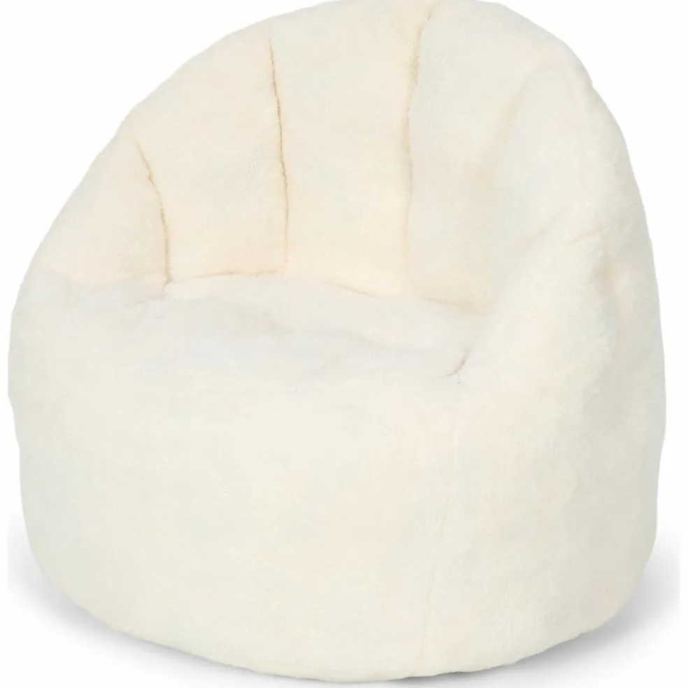 Pouf bouclette Soft White