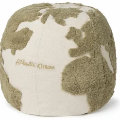 Pouf Carte du Monde Rugcycled