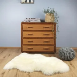 Pouf enfant tricoté Lili gris (30 x 20 cm)