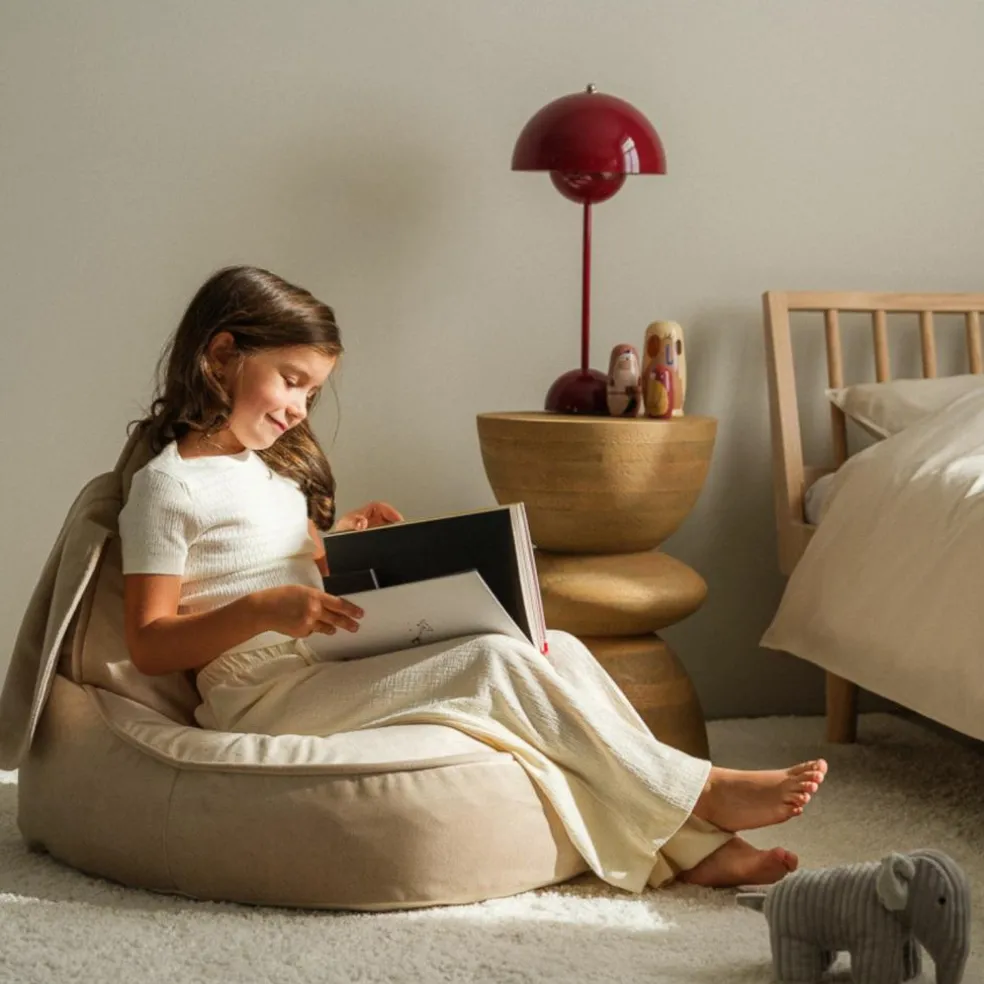 Pouf lapin Dusty Beige