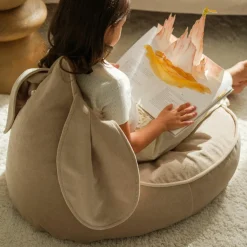 Pouf lapin Dusty Beige