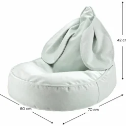 Pouf lapin Misty Green