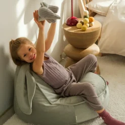 Pouf lapin Misty Green