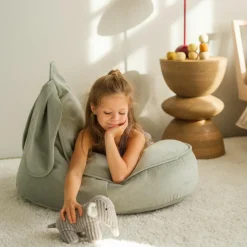 Pouf lapin Misty Green