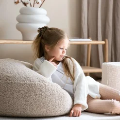 Pouf Ottoman Biscuit molletonné