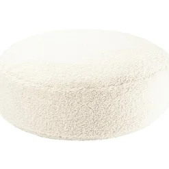 Pouf Ottoman Cream White molletonné