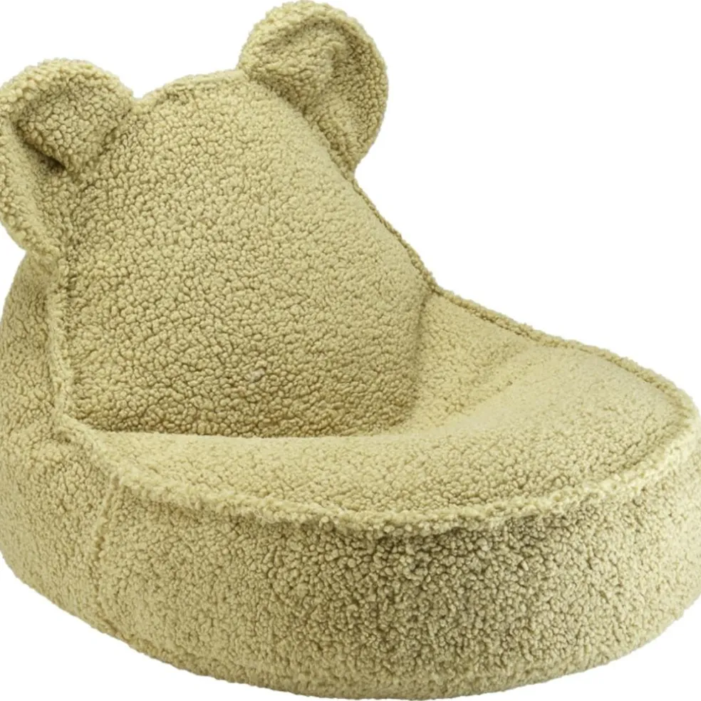 Pouf ours Matcha molletonné