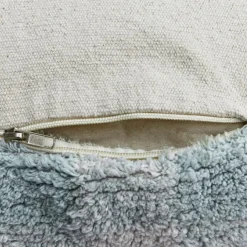 Pouf Vichy bleu-vert