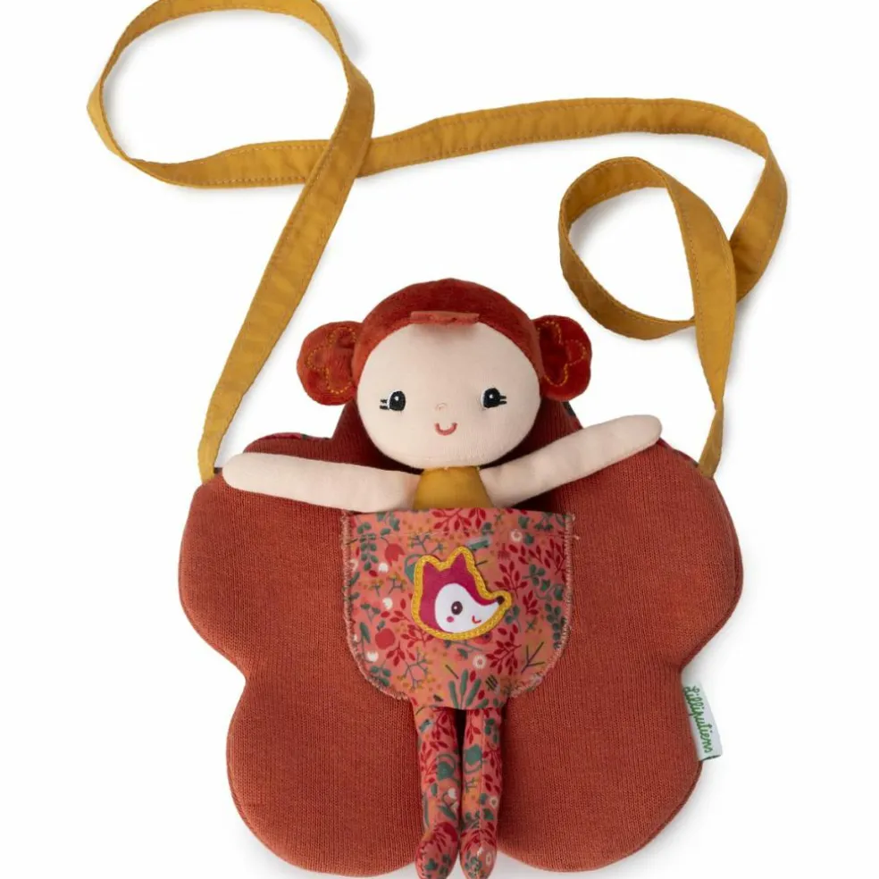 Poupée souple et sac fleur