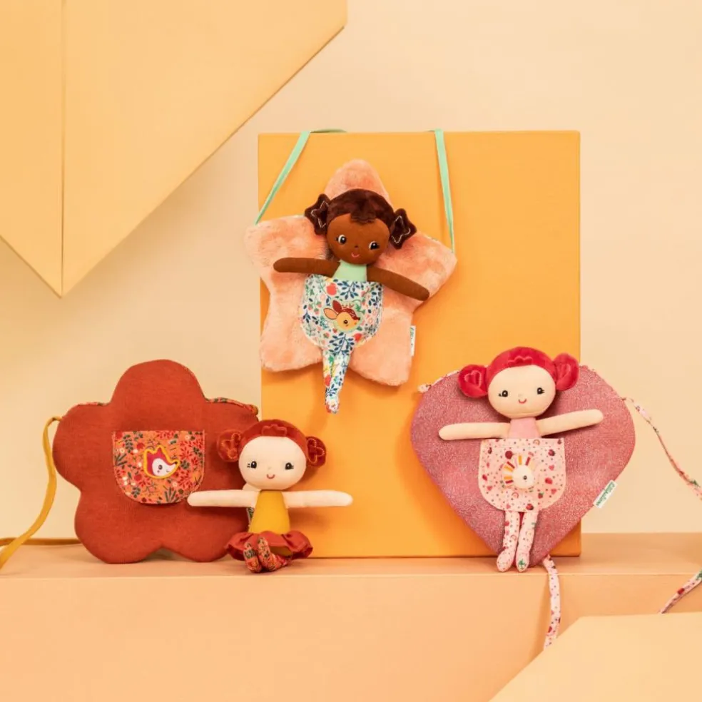 Poupée souple et sac fleur